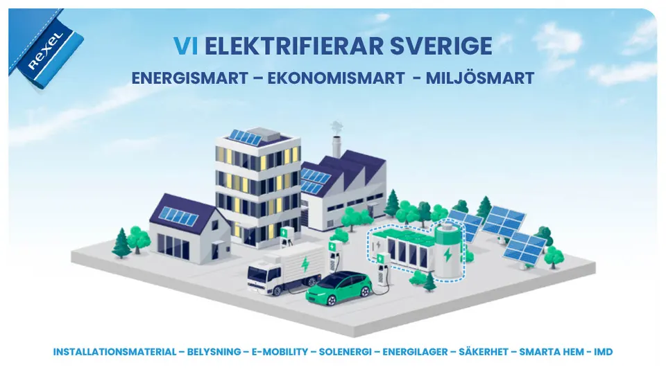 Bild från Rexels erbjudande inom elmateriel och belysning