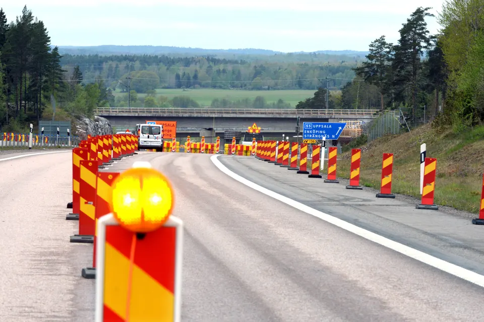Saferoads trafiksäkerhetsutrustning med rinnande ljus